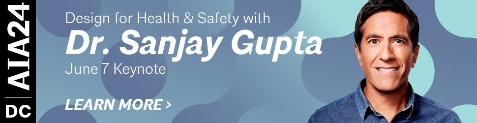 Ad for keynote speaker Dr. Sanjay Gupta AIA24 in June