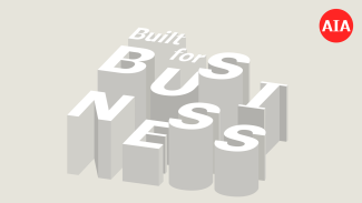 AIA podcast image for a series called Built for Business