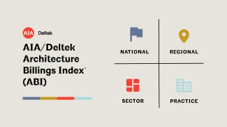 Architecture Billings Index (ABI) icon designs for national, regional, sector, and practice