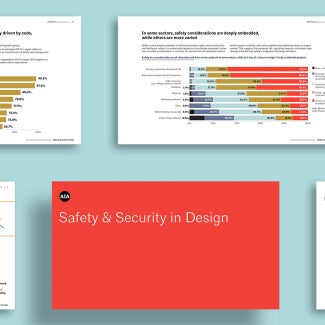 Cover of AIA's research report on Safety & Security in Architecture