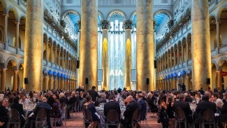 AIA Awards gala reception at the National Building Museum