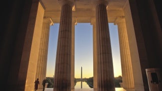 View of Washington Monument from Lincoln Memorial