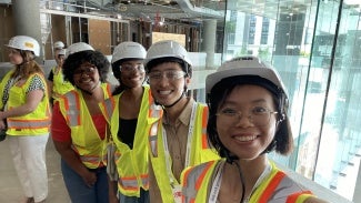 diversity advancement scholars hard hat tour