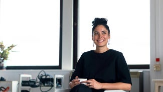 A professional woman smiling