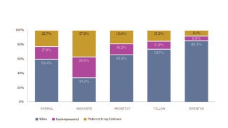Chart showing race and ethnicity across AIA membership groups.