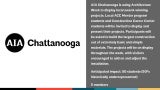 AIA Chattanooga is celebrating Architecture Week with a week-long project display and interactive exhibit.