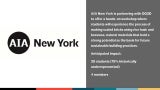 AIA New York is partnering with OQ2D to offer a hands-on sustainable design workshop to students during Architecture Week.