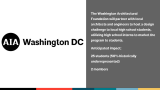 The Washington Architectural Foundation will offer a design challenge to high school students.