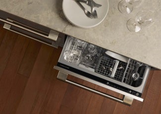 Closeup of Fisher & Paykel DishDrawer in The Professional Kitchen