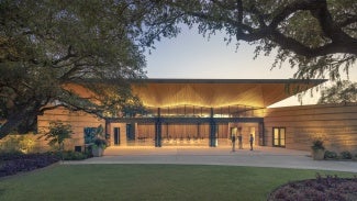 Drawing from San Antonio’s unique sense of place, an architectural language of sweeping walls and deep overhangs stitches together the new and existing garden fabric creating a cohesive identity for the San Antonio Botanical Garden.