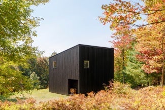 Bovina Cabin, designed by Onland Architecture, in New York's Hudson Valley