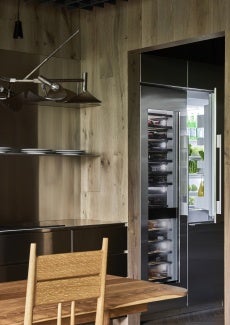 Sleek Fisher & Paykel wine cabinet in the White Rock project