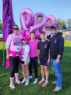 Jill Hewes womens 5k for breast cancer 