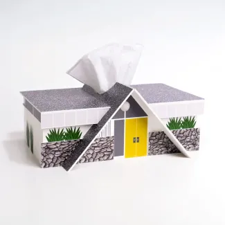 midcentury tissue box cover