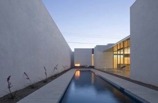 interior courtyard barrio historico house