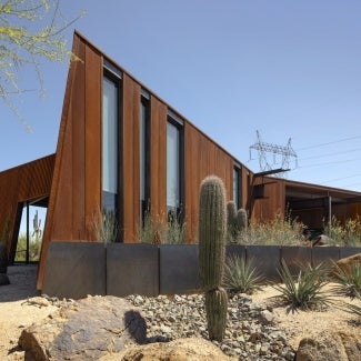 Exterior of Pima Dynamite Trailhead on a sunny day