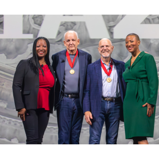 image of AIA president and CEO with 2024 Gold Medal Award recipients