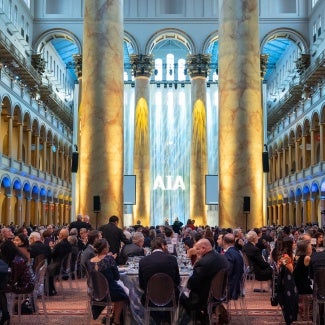 AIA Awards gala reception at the National Building Museum