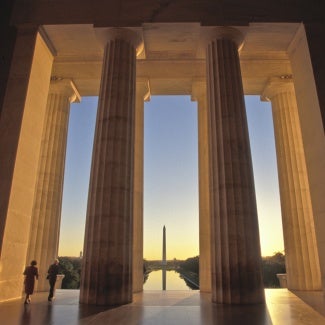 View of Washington Monument from Lincoln Memorial