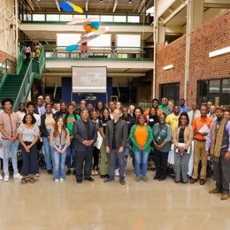 Group photo of students and faculty at HBCU Student Forum