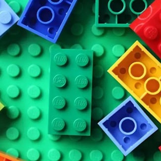 Legos in several colors